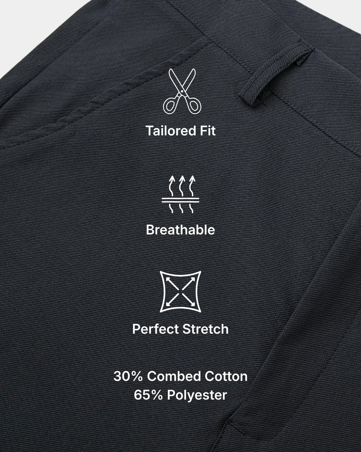 Grant Oak dark gray Smart Fit Chinos #Color_dark gray