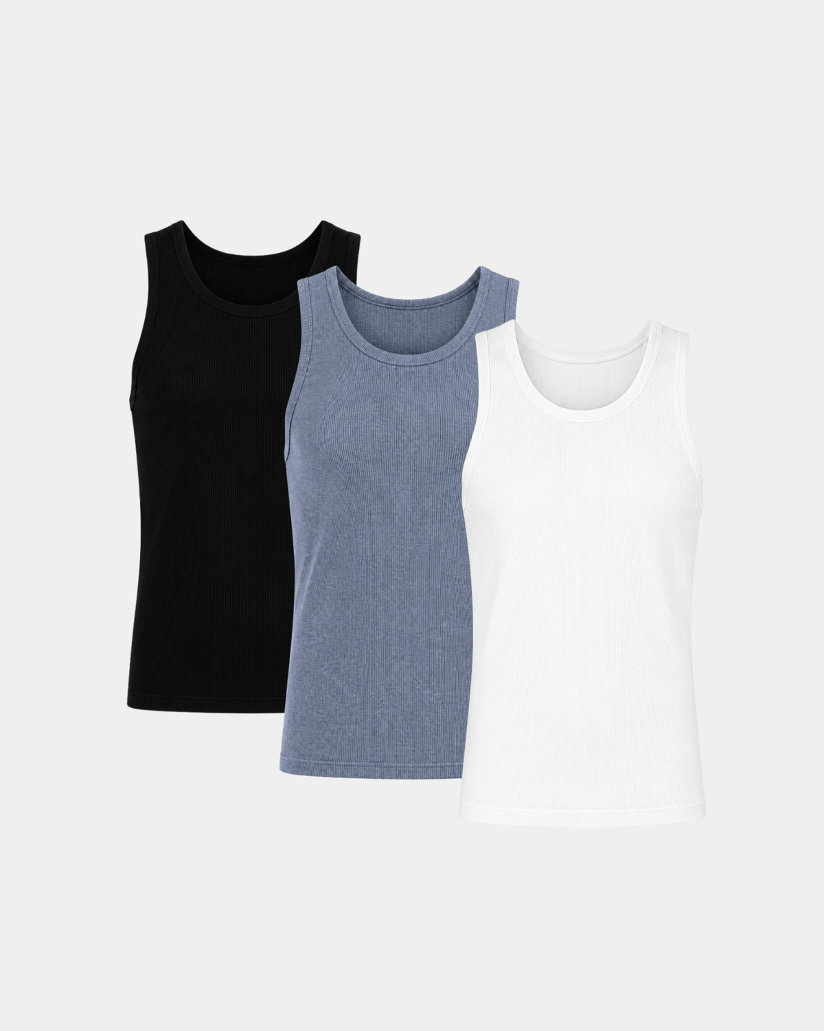 Smart Fit Tank Top - 3-pack gemengd staal