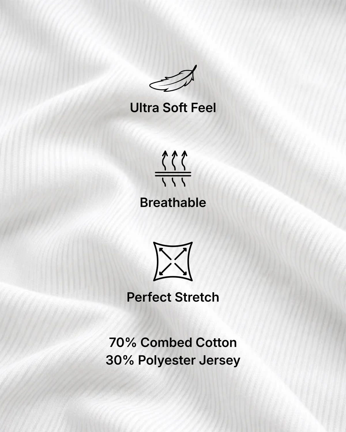 Grant Oak white ribbed tank top fabric close up 