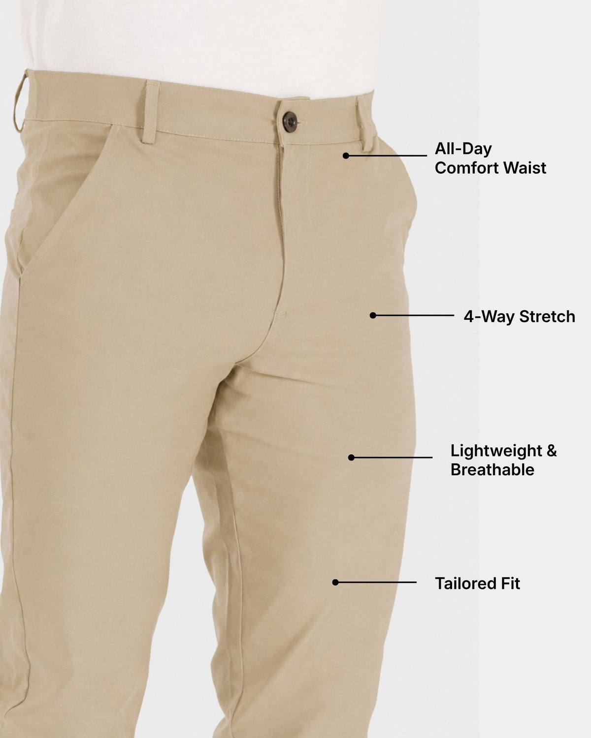 Grant Oak beige Smart Fit Chinos #Color_beige