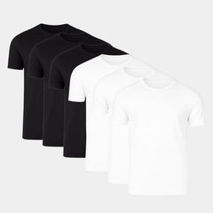 3x Black, 3x White